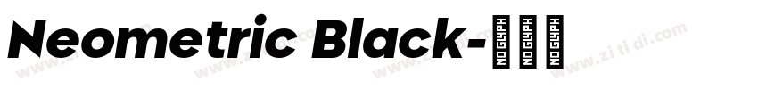 Neometric Black字体转换